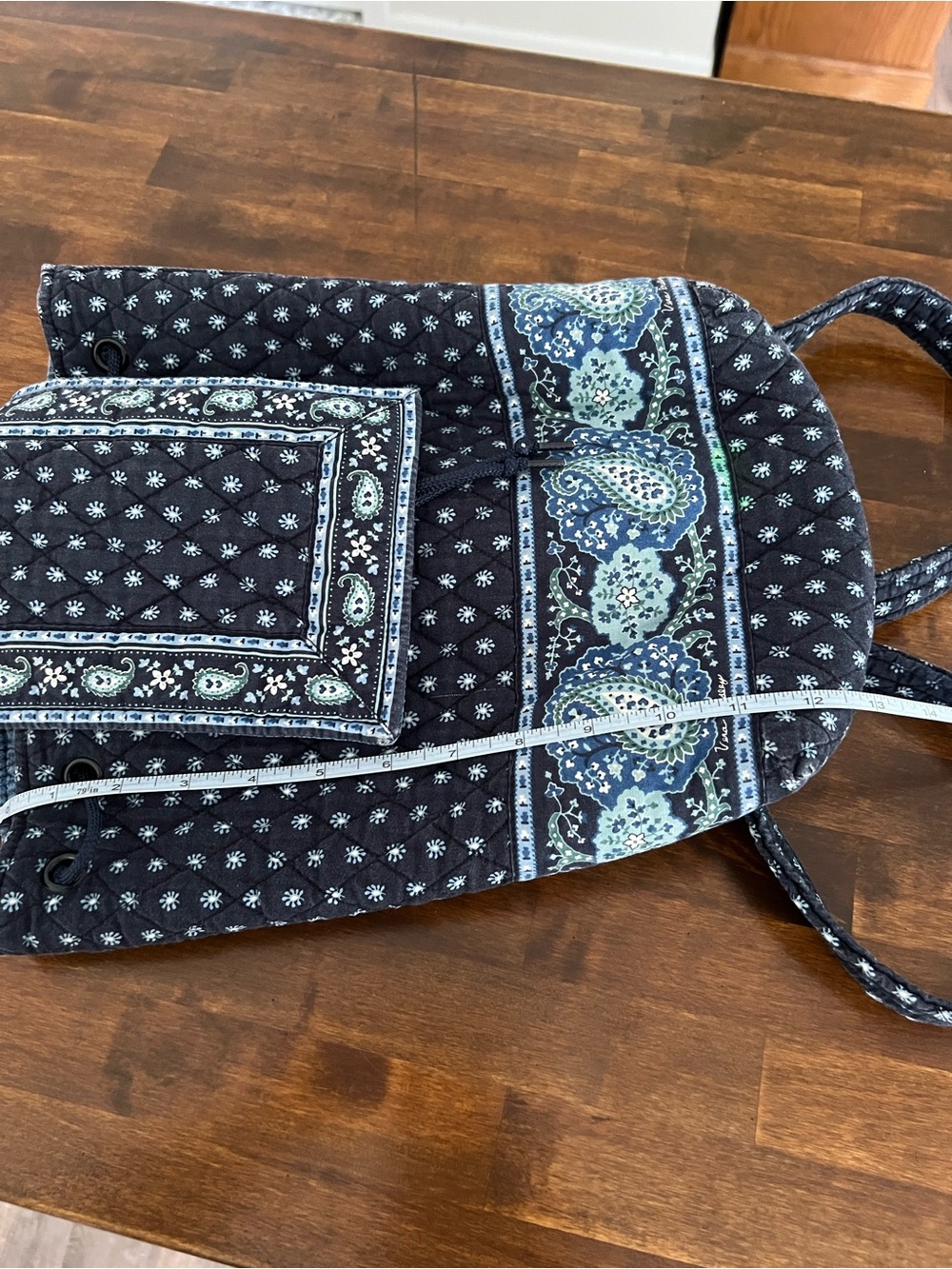 Vera Bradley Vintage Seaport Navy Crossbody Wallet Handbag & Backpack - Picture 15 of 15